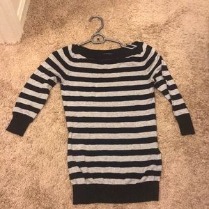 Black and grey striped sweater